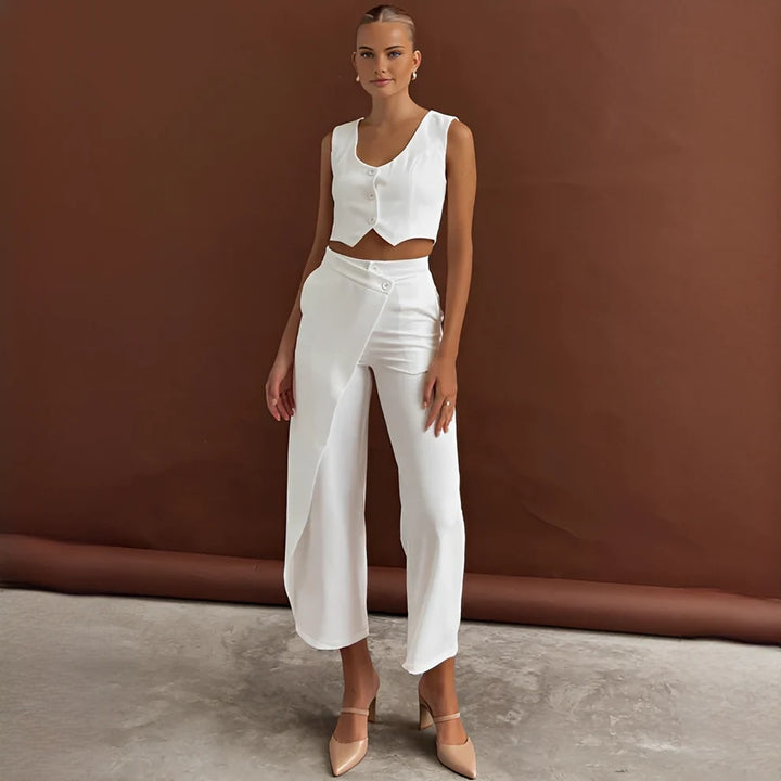 Agnes - Conjunto Fashion De Chaleco Y Pantalones