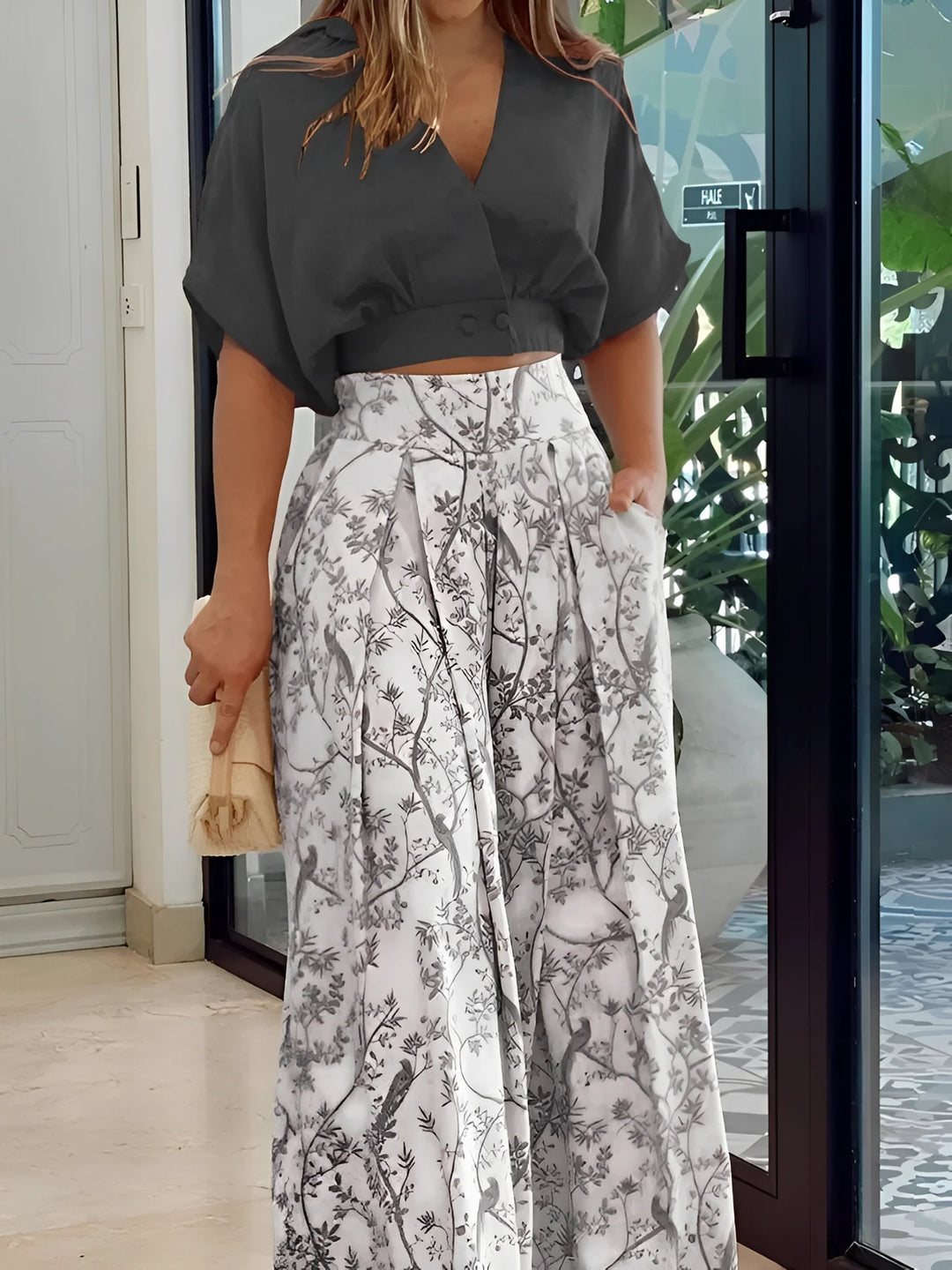Hennie - Conjunto Casual Y Holgado Con Estampado Para Mujer