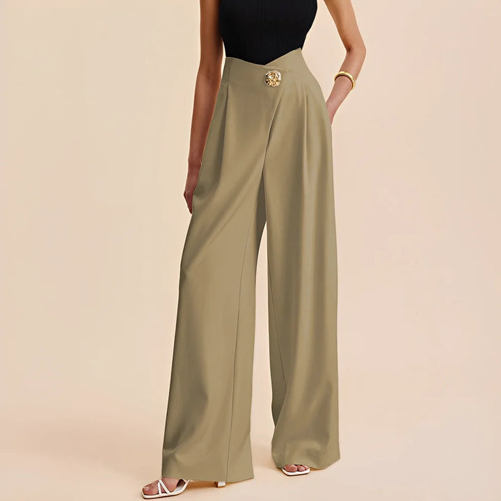 Joyce - Pantalones Anchos De Cintura Alta
