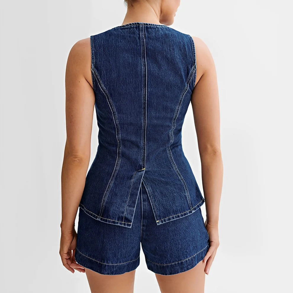 Collin - Conjunto De Chaleco Y Shorts Fashion