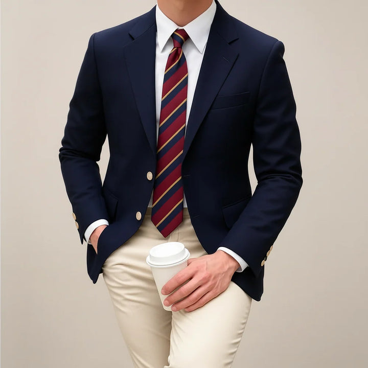 Renato | Blazer Masculino Elegante com Dois Botões, Casaco Leve de Primavera