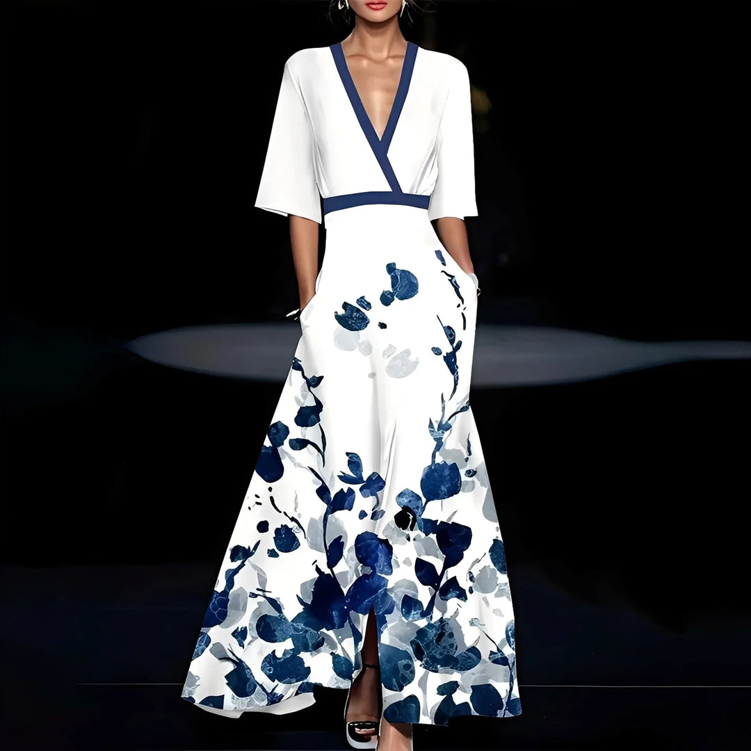 Débora | vestido largo elegante floral