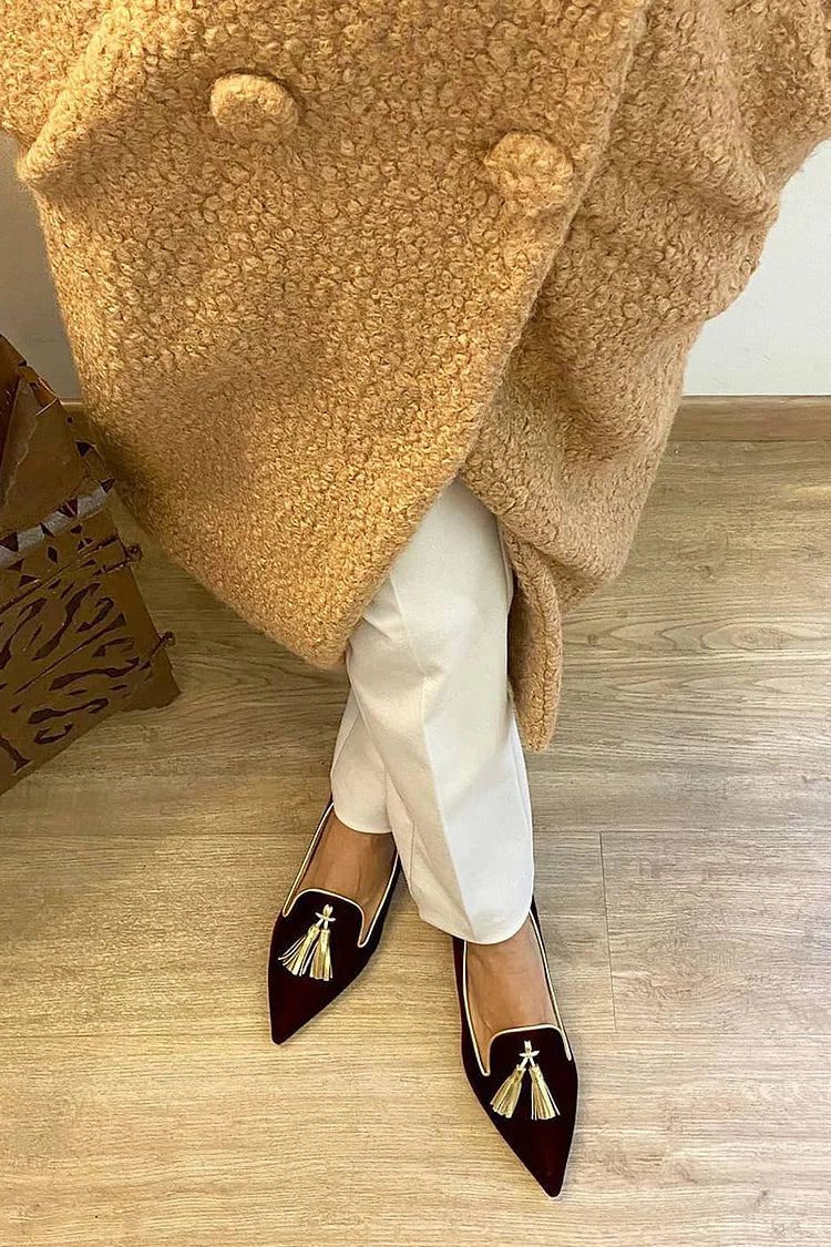 MOCASINES CON BORLAS ELEGANTES