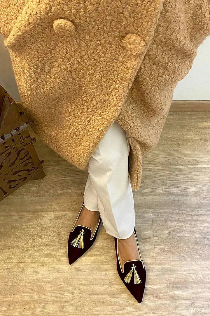 MOCASINES CON BORLAS ELEGANTES