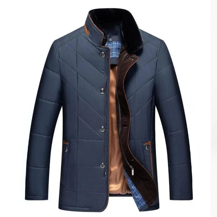 Michele - Abrigo De Invierno Para Hombre Con Cuello Alto