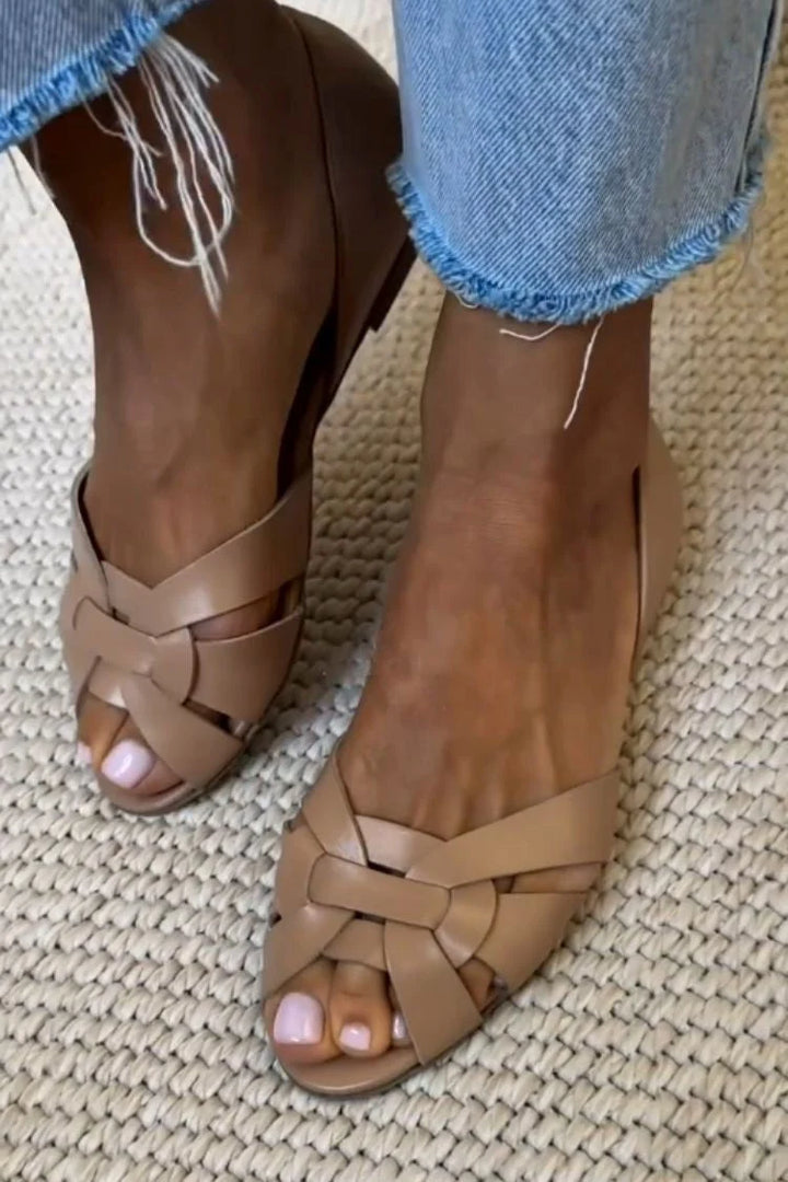 Serafina | Sandalias Trenzadas Naturales – Elegancia Natural Y Confort