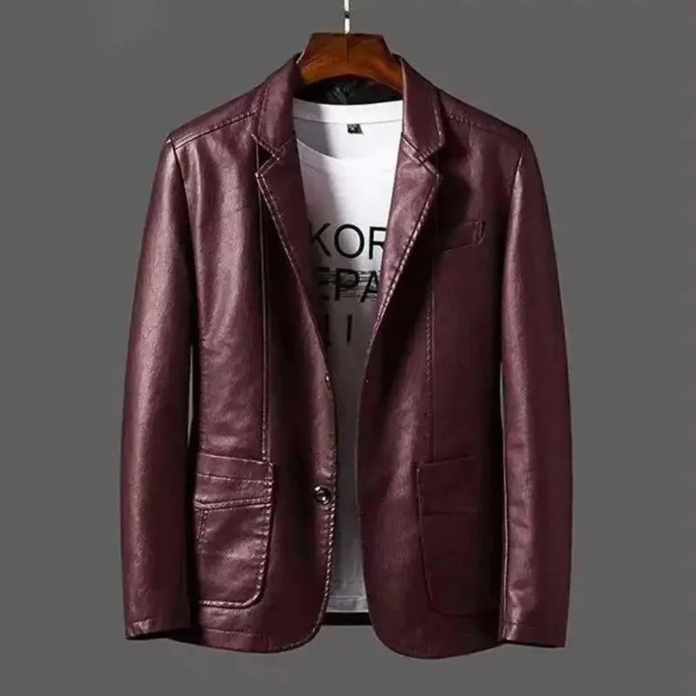 Chaqueta de cuero premium