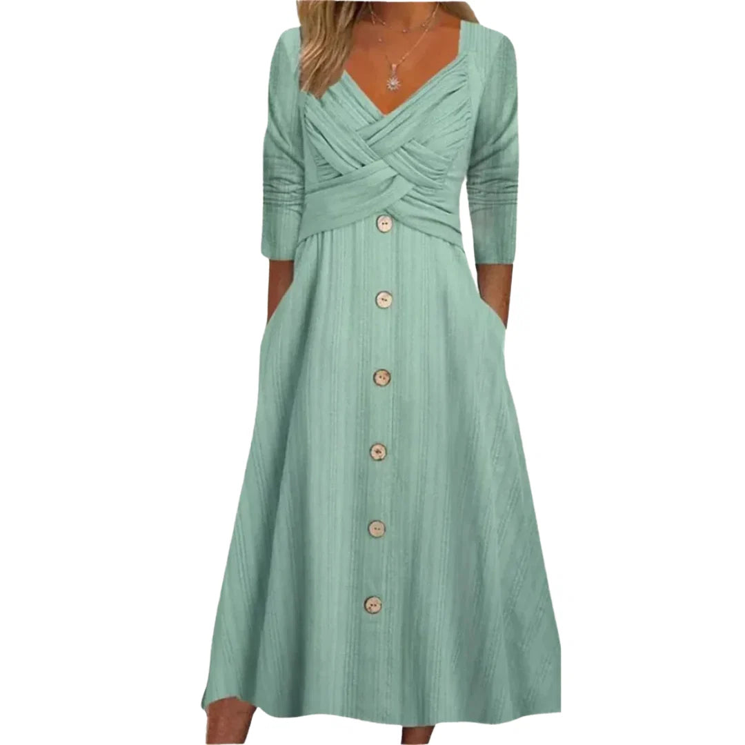 Ella™ – Vestido Elegante Com Cobertura Abdominal