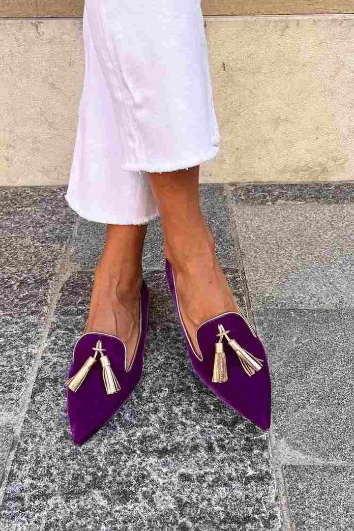 MOCASINES CON BORLAS ELEGANTES