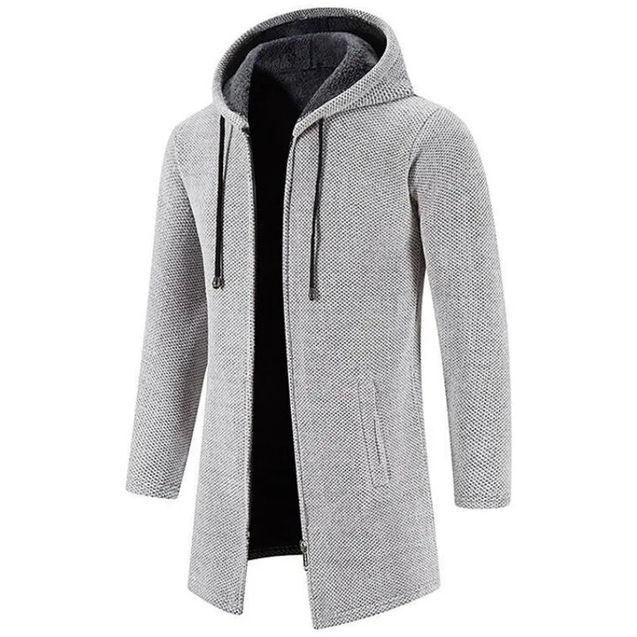 Elias Ii - Abrigo Masculino De Longitud Media Con Capucha Y Forro Polar Acolchado