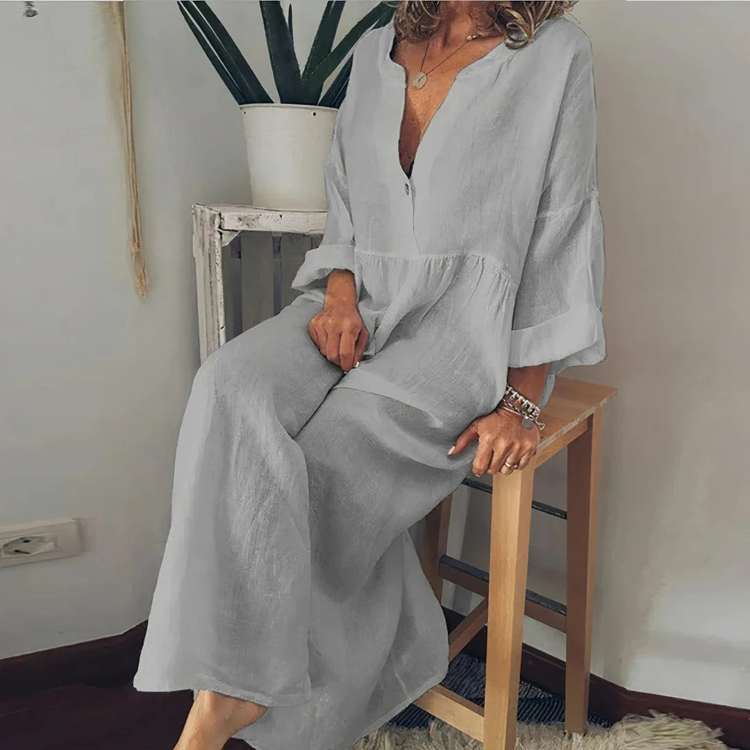 Blanca | Vestido Elegante Estilo Blusa