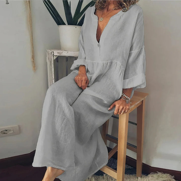 Blanca | Vestido Elegante Estilo Blusa