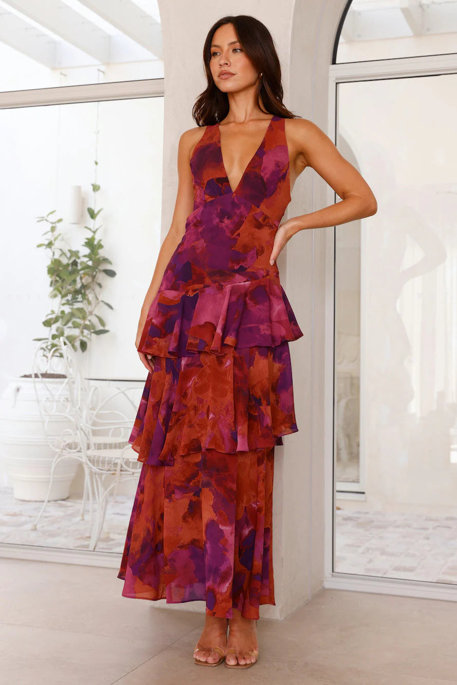 Eli - Vestido Comprido Elegante de Verão