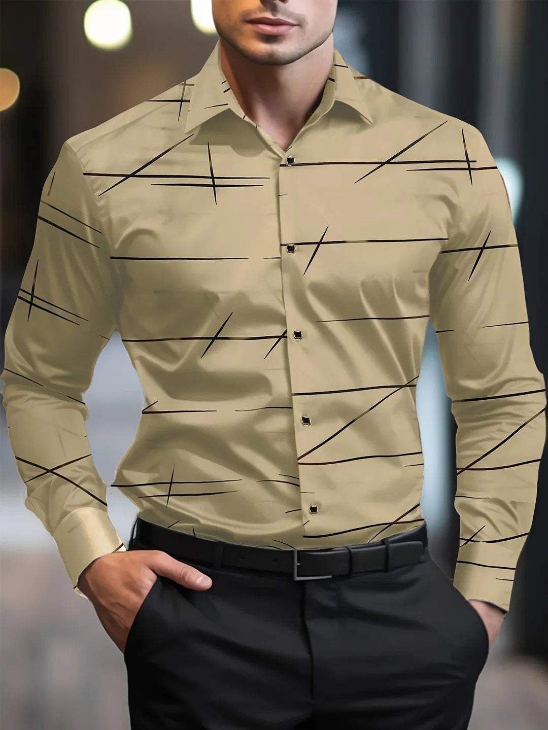 Henry™ - Camisa Slim Casual Para Hombre