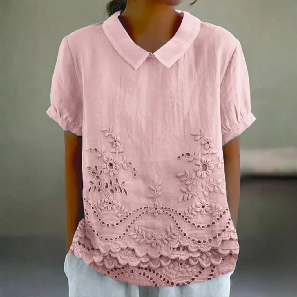 Liliana - camisa bordada floral