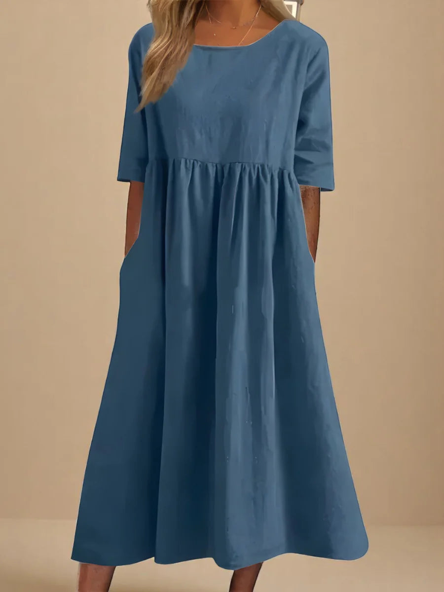 MINEA - VESTIDO DE ALGODÓN TRANSPIRABLE