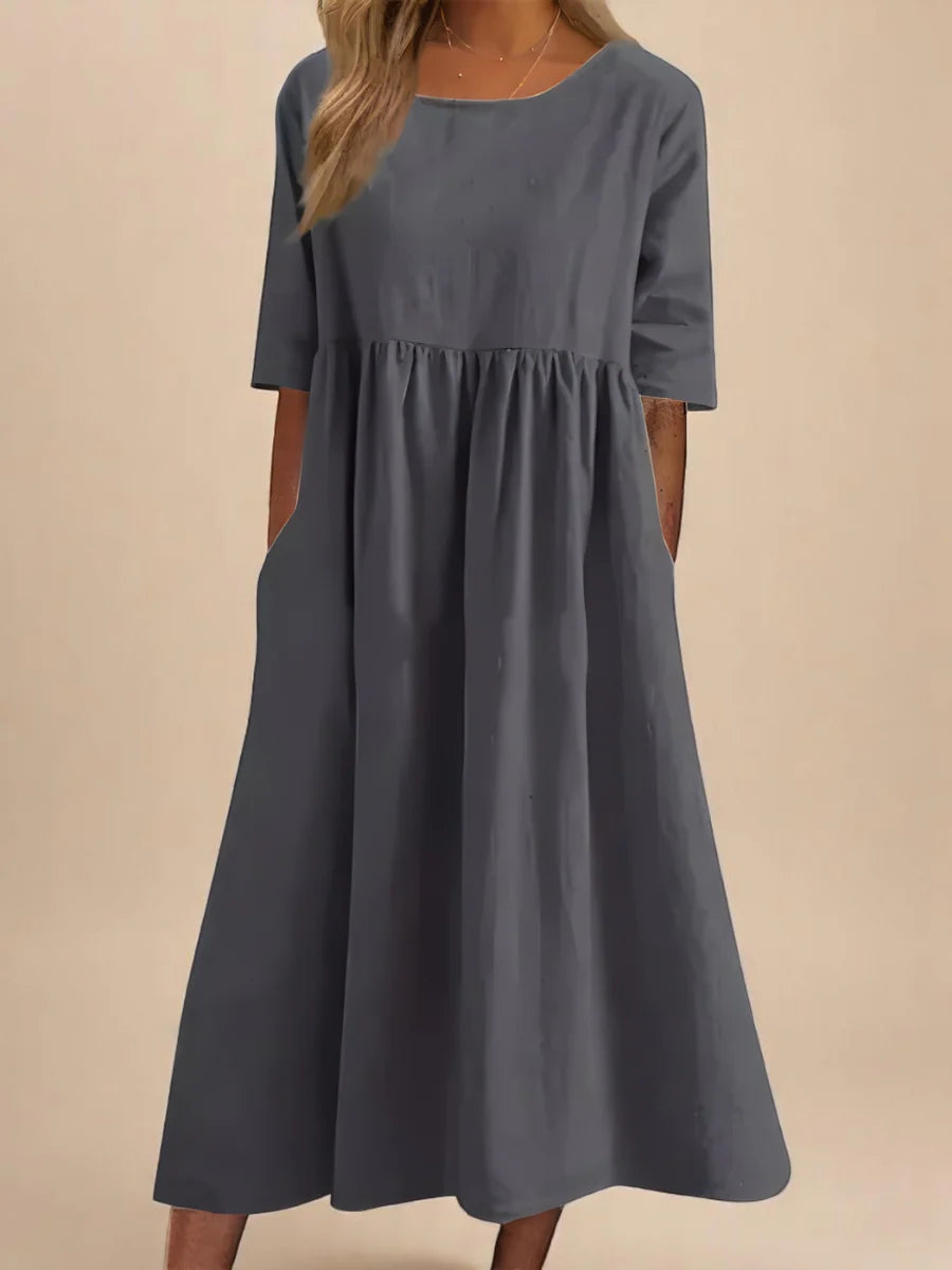 MINEA - VESTIDO DE ALGODÓN TRANSPIRABLE