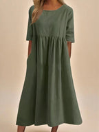 MINEA - VESTIDO DE ALGODÓN TRANSPIRABLE
