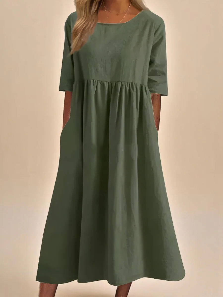 MINEA - VESTIDO DE ALGODÓN TRANSPIRABLE