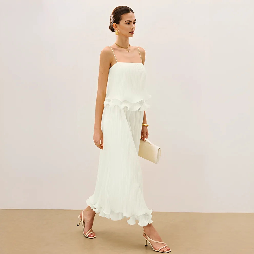 Daphne - Elegant Pleated Skirt Set