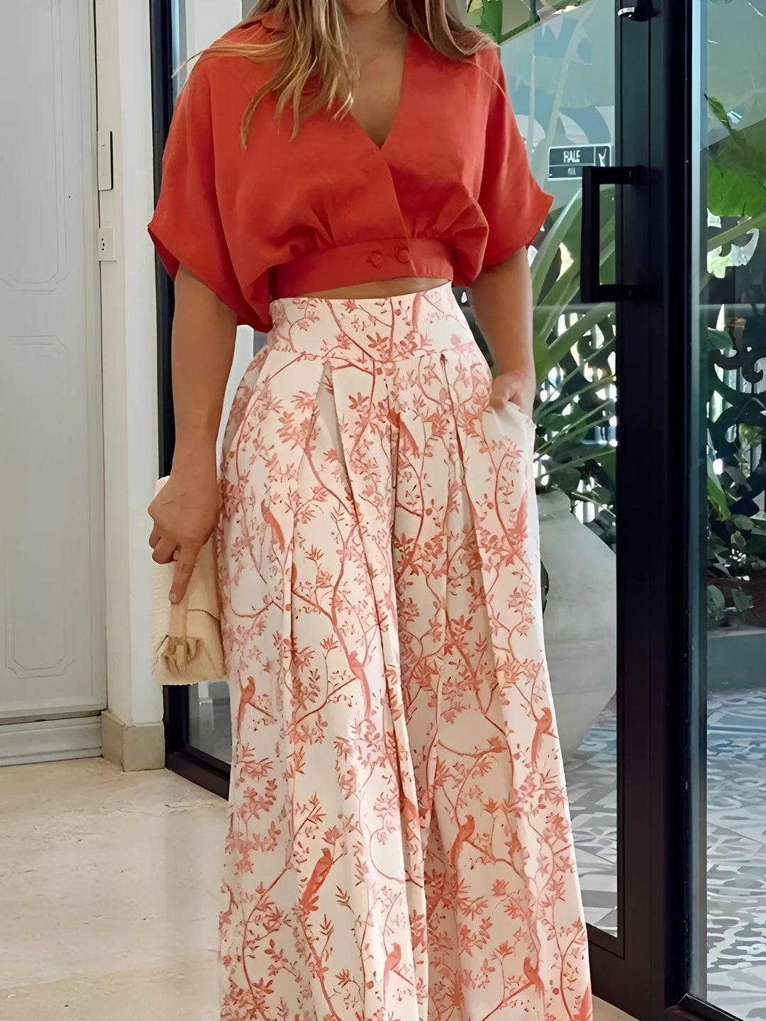 Hennie - Conjunto Casual Y Holgado Con Estampado Para Mujer