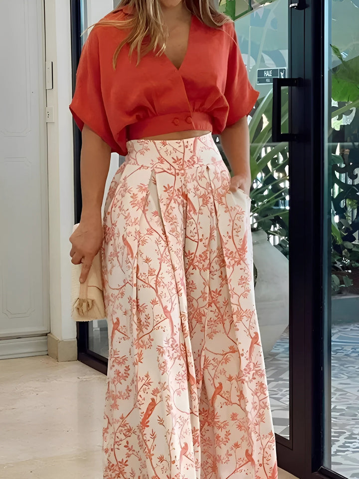 Hennie - Conjunto Casual Y Holgado Con Estampado Para Mujer