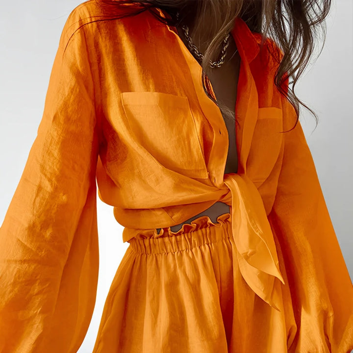 Larnie - Conjunto De Top Y Shorts Moderno