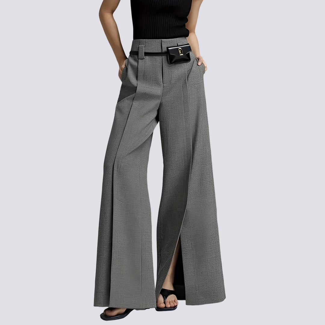 Eesa - Pantalones Estilosos De Pierna Ancha