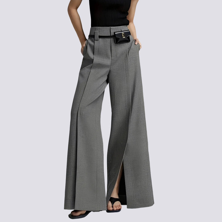 Eesa - Pantalones Estilosos De Pierna Ancha