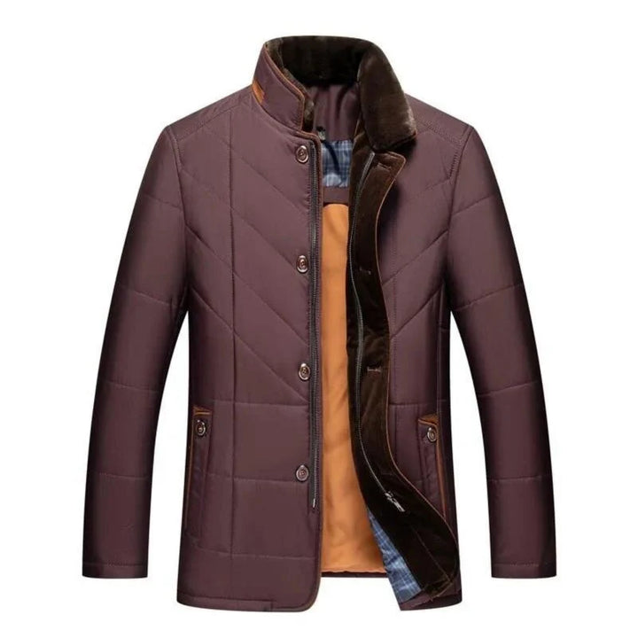 Michele - Abrigo De Invierno Para Hombre Con Cuello Alto