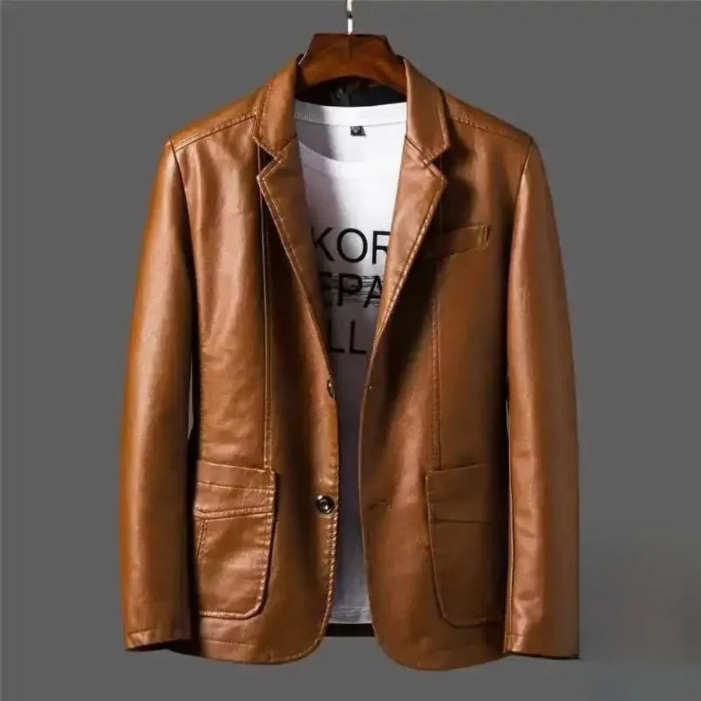 Chaqueta de cuero premium