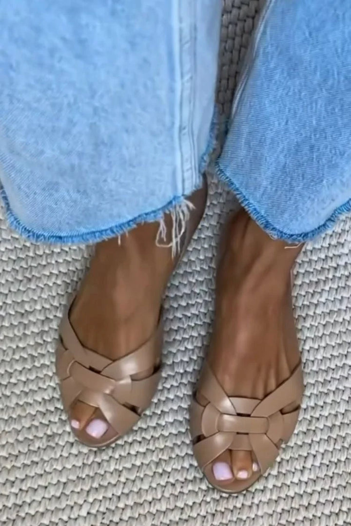 Serafina | Sandalias Trenzadas Naturales – Elegancia Natural Y Confort