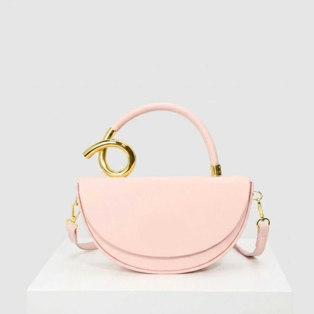 Structured Crossbody Bag with Signature Metal Detail
