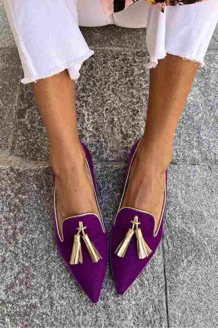MOCASINES CON BORLAS ELEGANTES