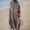 Zara - vestido bohemio en patchwork