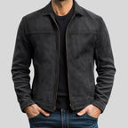 Chaqueta de Ante con Cremallera