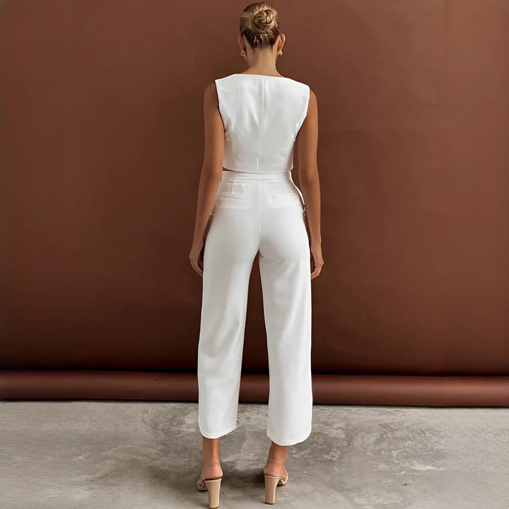 Agnes - Conjunto Fashion De Chaleco Y Pantalones