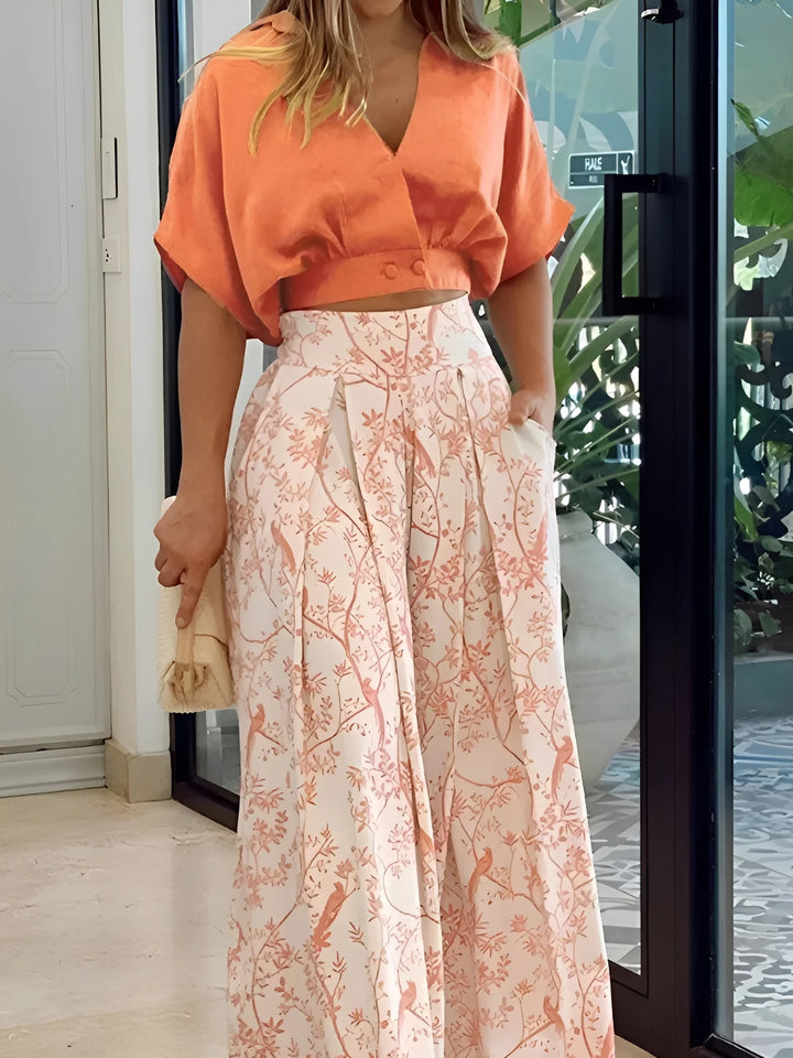 Hennie - Conjunto Casual Y Holgado Con Estampado Para Mujer