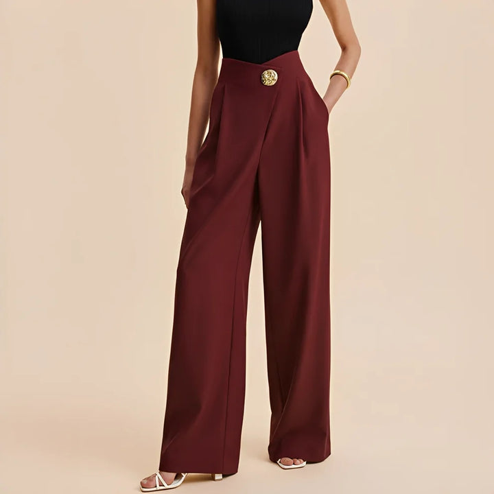 Joyce - Pantalones Anchos De Cintura Alta