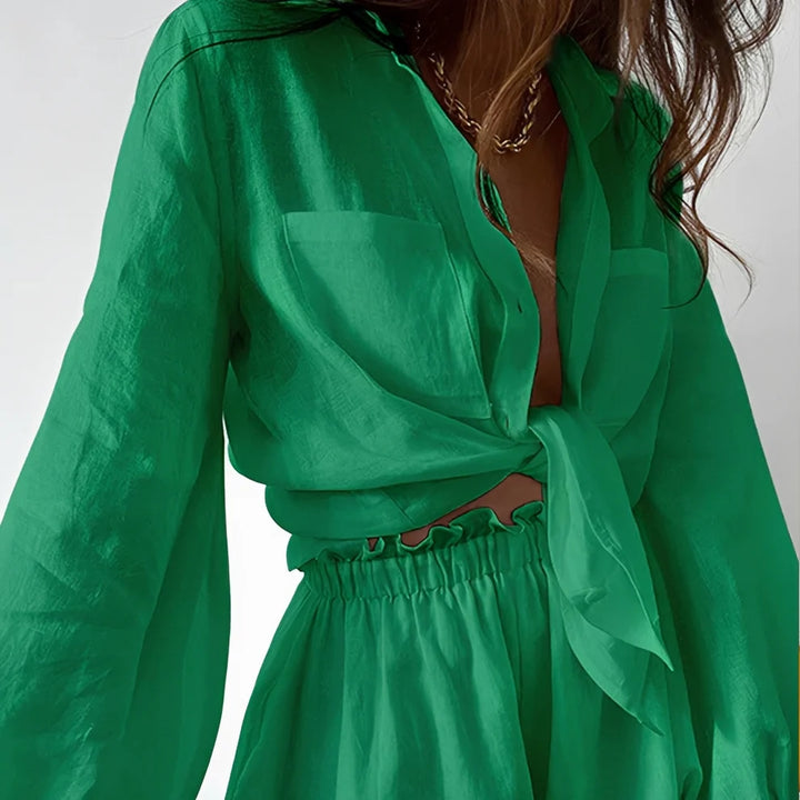 Larnie - Conjunto De Top Y Shorts Moderno
