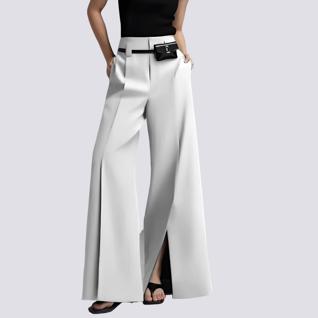 Eesa - Pantalones Estilosos De Pierna Ancha