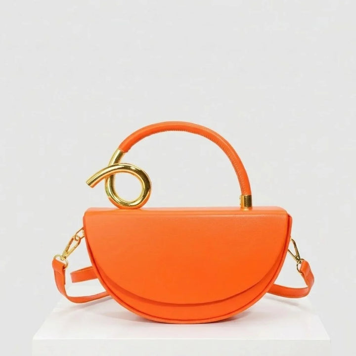 Structured Crossbody Bag with Signature Metal Detail