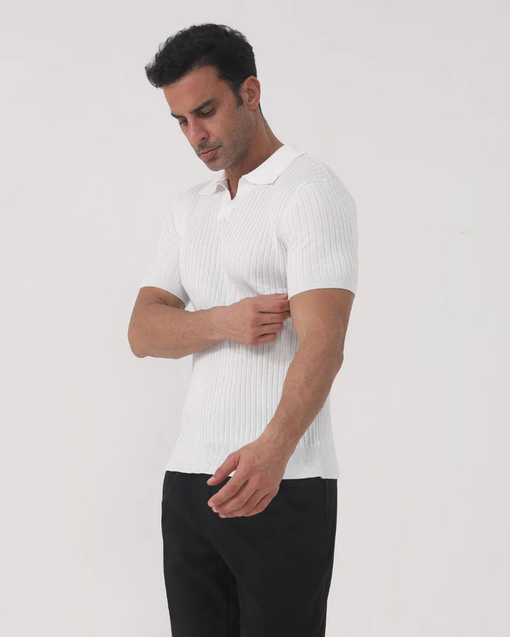 Jaén | Polo de Algodão Texturizado