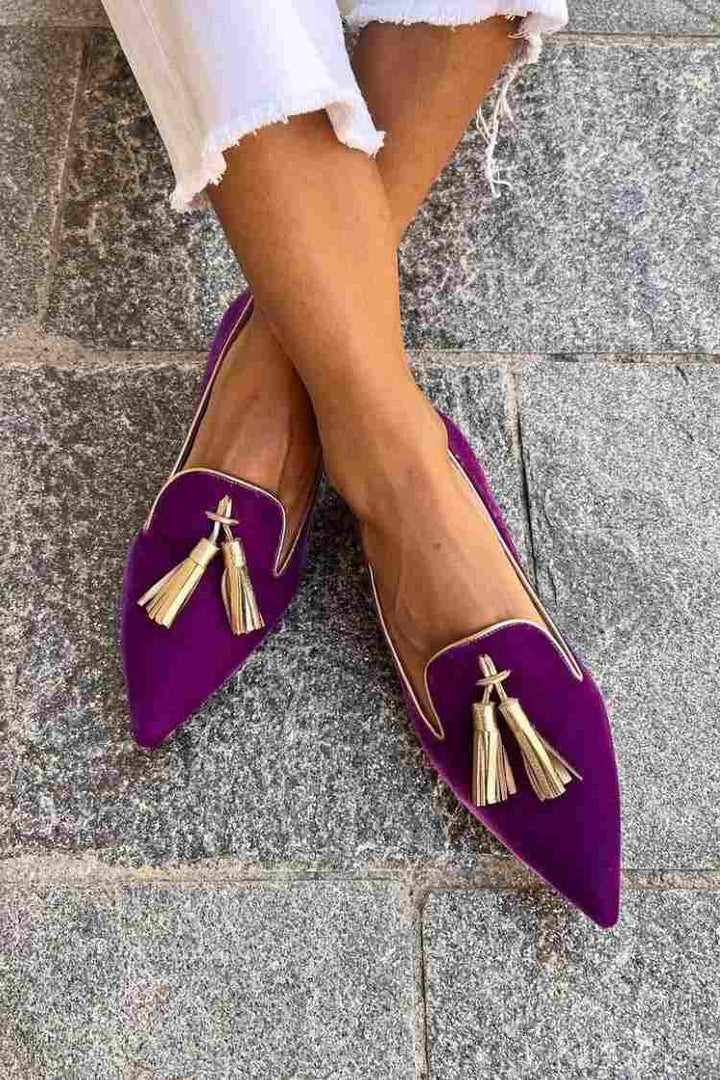 MOCASINES CON BORLAS ELEGANTES