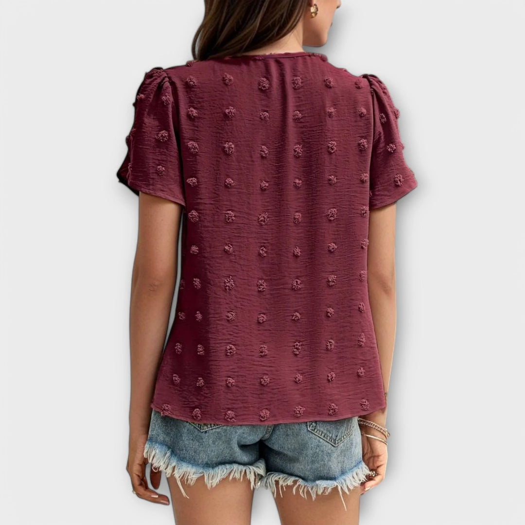 Charlotte | Blusa Perfeita de Bolinhas