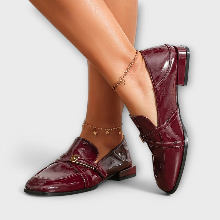 Isabel - Mocasines Burdeos