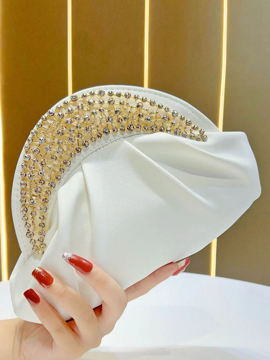 Bolso De Noche Con Cadena Y Strass