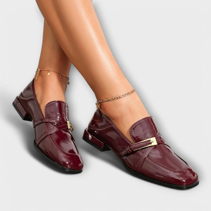 Isabel - Mocasines Burdeos