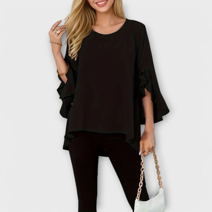 Aria | Perfect Spring Blouse With Round Neck