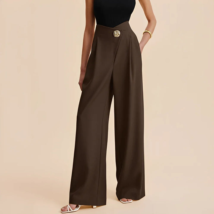 Joyce - Pantalones Anchos De Cintura Alta